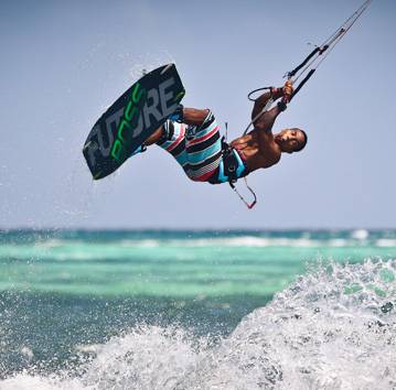 Ken preforming freestyle tricks in Boracay